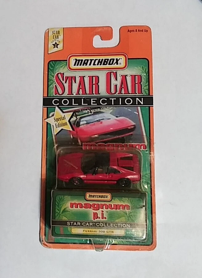 Vintage 1998 Matchbox Star Car Collection Magnum Pi Red Ferrari 308 GTB MIB 1 64