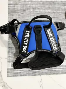 Diensthundegeschirr No-Pull reflektierend & 2 Patches Diensthund Haustier Weste Medium. - Bild 1 von 6