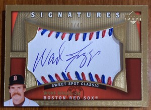Wade BOGGS🔥2005 Upper Deck Sweet Spot Classic Signatures AUTO #WB 28/40 NM HOF