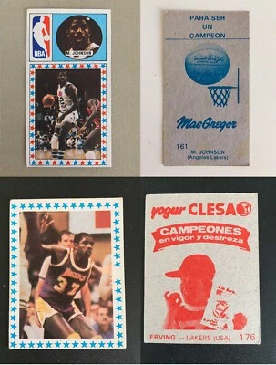 2 Cromos Earvin "Magic" Johnson Merchante Converse NBA. NUNCA PEGADO. Rare - Imagen 1 de 4