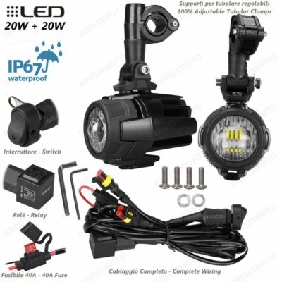 LED FOG LIGHTS CABLES AND SWITCH FOR KTM 125 DUKE 4T 2010-2016 - Image 1 of 4