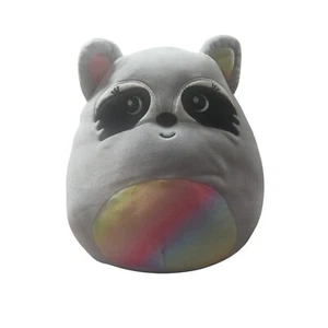 Squishmallows Max The Rainbow Raccoon Kellytoy 9. Peluche peluche 5" 2021 - Foto 1 di 7
