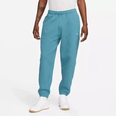 Pantalones de vellón Nike Solo Swoosh Aqua turquesa blancos para hombre talla XL DX1364 440 Foto 1 de 4