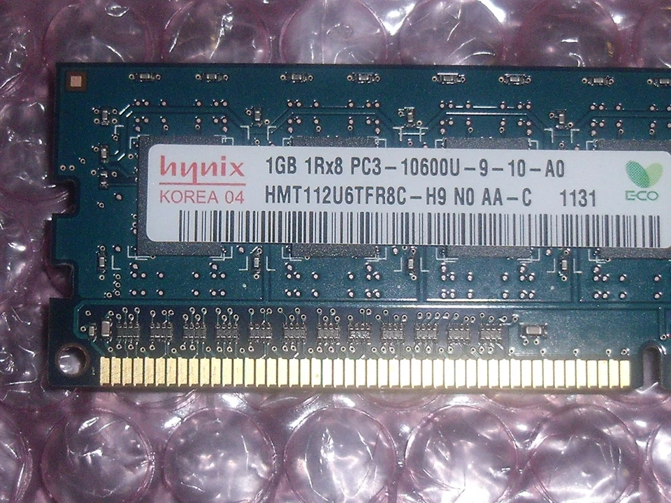 Hynix HMT112U6TFR8C-H9-N0-AA C  1GB 1RX8 PC3-10600U 1333MHZ PC Memory - Image 1 of 1