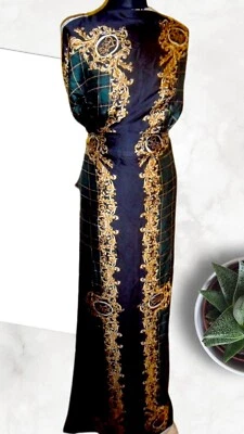 Printed vintage Unisex designer fabric. 3yards/lot - Image 1 of 2