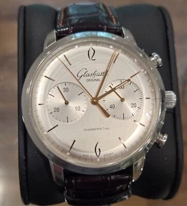 Glashutte Original Sixties Chronograph Silver Dial Lowest price on the internet  - Picture 1 of 6