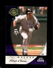 2001 DONRUSS CLASS OF 2001 FIRST CLASS #46 LARRY WALKER EXMT /100 ROCKIES HOF
