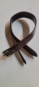 DELUXE HOLSTER BELT #307 2 1/4" WIDE SADDLE LEATHER -FACT. BLEMISH SIZE S - Picture 1 of 3