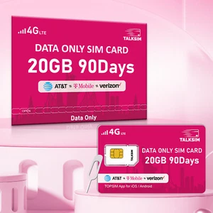 20GB 90Days Data SIM Card For Travelers, Students, And Remote Professionals - Picture 1 of 6