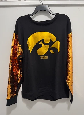 Pullover Victoria’s Secret Rosa X Iowa Ojos de Halcón Lentejuelas Talla M (Nuevo sin etiquetas) Foto 1 de 2