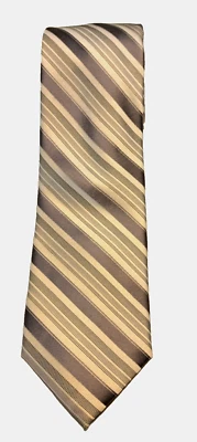 Apt. 9 Striped Tie Gray Silver White  Necktie Men's Accessory 58" x 2.75" - Image 1 of 4