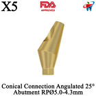 5 DSl Dental Adapter Heads Angulated 25° Conical Connection RP Ø5.0-4.3 Fixture