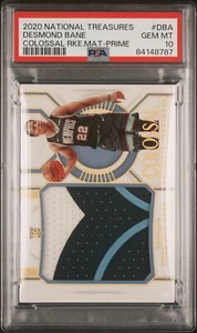 2020 NATIONAL TREASURES COLOSSAL RC MATERIALS DESMOND BANE ROOKIE 4/25 PSA 10 - Picture 1 of 2
