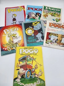 Lote de (7) Revista Pogo The Okefenokee Star #1,2,3,4,6,7 Walt Kelly & Coloring - Imagen 1 de 8