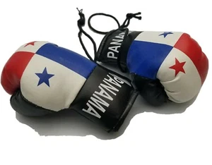 Panama Panamanian Boxing Glove Mini Banner Flag Car Rearview Mirror Map county - Picture 1 of 3