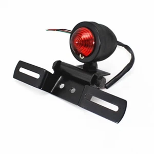 Universal Motorcycle Rear Taillight Brake Stop Light Lamp W/ License Plate Mount - Picture 1 of 6