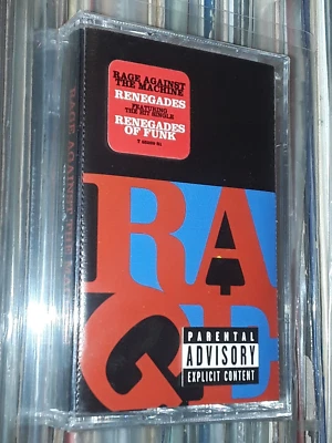 RARE RAGE AGAINST THE MACHINE‎ RENEGADES CASSETTE TAPE USA HYPE STICKER SEALED M - Image 1 of 4