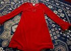 Girls Rare Editions Red Vintage Velvet Dress With Butterfly Size 7 Valentines ??
