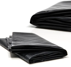 Schwarz Wetlook PVC-Stil wasserdicht Bettlaken - Bild 1 von 4