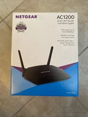 NETGEAR WiFi5 AC1200 Router Speeds Up To 1200Mbps, Model No: R6230, - Image 1 of 4