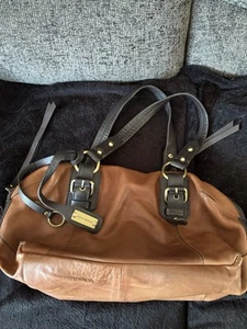 Y2K Vintage Lucky Brand Boho Gypsy Festival Leder Schultertasche Handtasche - Bild 1 von 9