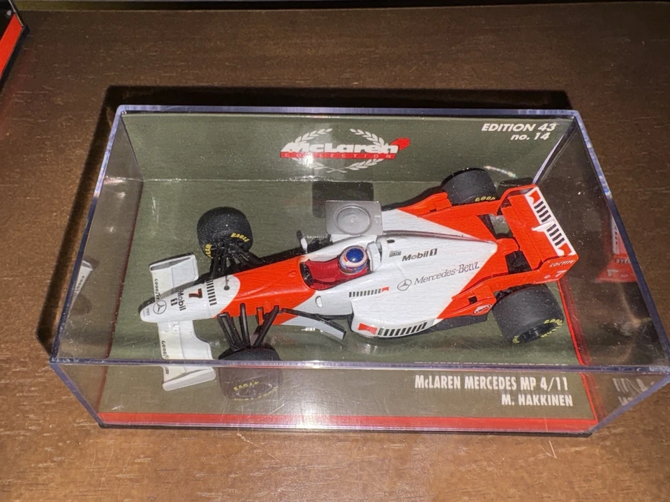 PAUL'S МОДЕЛЬ ИСКУССТВА 1/43 ФОРМУЛА 1 F1 MIKA HAKKINEN MCLAREN MERCEDES MP 4/11 43/14 - Изображение 1 из 1