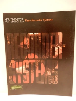Folleto del sistema de grabadora de cinta Sony años 70 Foto 1 de 3