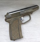 Vintage USSR Gun Shaped  Pistol Cigarette Lighter 60s Soviet Prison Art Working