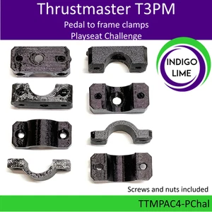Playseat Challenge Thrustmaster T3PM Pedal to frame clamps - Picture 1 of 4