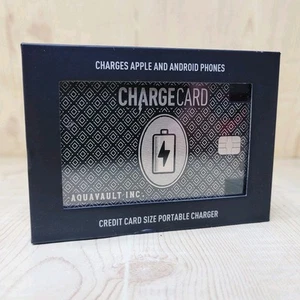 AquaVault ChargeCard Credit Card Size Charger fits in your wallet! 2300mAh NEW! - Photo 1 sur 8