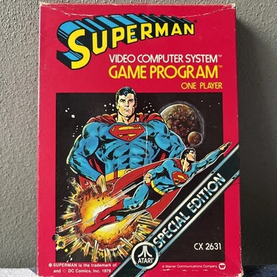 Videojuego Atari 2600 Superman Edición Especial Completo En Caja con Manual Foto 1 de 4