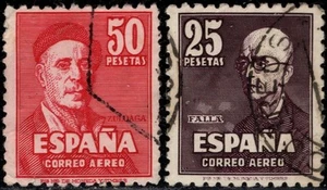 1947.Ed:º1015/1016.Falla y Zuloaga.Serie completa.Usado.PCat:70€ - Imagen 1 de 2