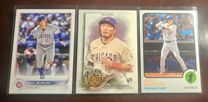 Seiya Suzuki 2022 Topps Products Rookie Lotto x3 Chicago Cubs - Foto 1 di 2
