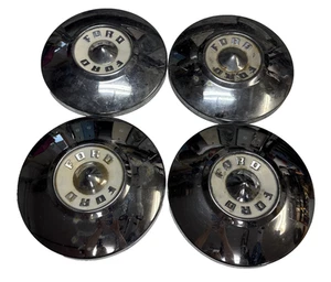 Ford Dog Dish Hubcap Lot Of 4 OEM Man Cave - Picture 1 of 3