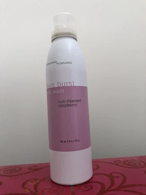 Bath & Body Works SUN-RIPENED RASPBERRY 6.8 oz Foam Burst Body Wash RETIRED - Image 1 of 2