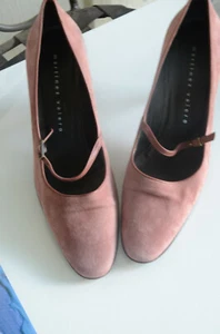 Martinex Valero dusty rose heels small band over top of foot,suede heels size 9 - Bild 1 von 5