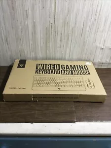 Combo de teclado y mouse para juegos Victsing PC279A negro arco iris LED retroiluminado con cable - Imagen 1 de 12