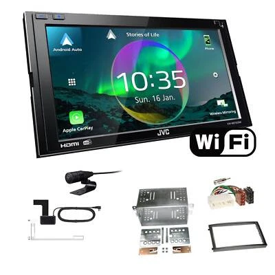JVC Autoradio WiFi Apple CarPlay DAB+ für Ssangyong Rexton II 2006-2013 schwarz - Bild 1 von 4