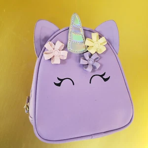 Bath & Body Works Purple Unicorn Cosmetic Makeup Travel Bag Purse - Picture 1 of 8