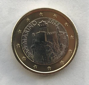 SAN MARINO - 1 € Euro second series circulation coin 2022  (uncircuated coin) - Picture 1 of 2