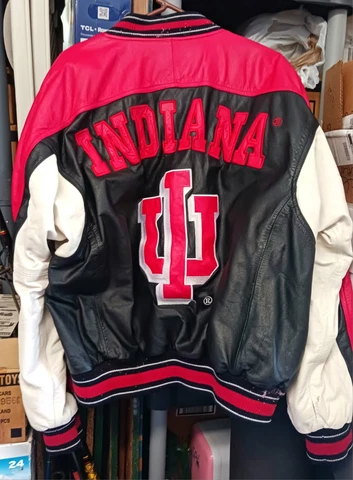 INDIANA HOOSIERS Vintage Football Jacket | Gloabal Identity G-III | Size: XL Cover