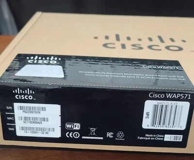 CISCO WAP571 Wireless AC/N PremiumDual Radio Access Point with POE - Image 1 of 4