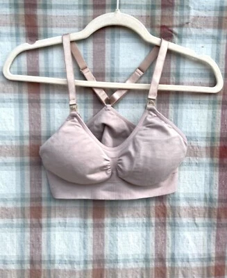 Coobie 均码女式棕褐色无线衬垫赛车护理文胸 — 第 1/2 张图片