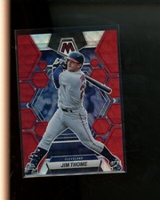 2023 Panini Chronicles Mosaic Ruby Red Wave Prizm Jim Thome #25 #d 129/199