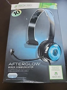 XBOX 360 AFTERGLOW WIRED COMMUNICATOR HEADPHONE HEADSET GAMING ACCESSORIES USED - Picture 1 of 7