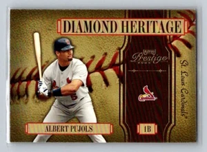 2005 Playoff Prestige Diamond Heritage Insert Card #DH-5 Albert Pujols Cardinals - Picture 1 of 2