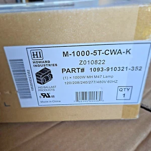 HOWARD INDUSTRIES M-1000-ST-CWA-K BALLAST KIT-PART #1093-910321-352- NEW IN BOX - Picture 1 of 5