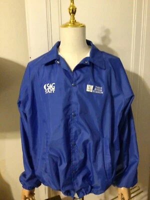 Rare Vintage 80s (Pittsburgh) Three Rivers Stadium Staff Windbreaker Jacket XL - Image 1 of 4