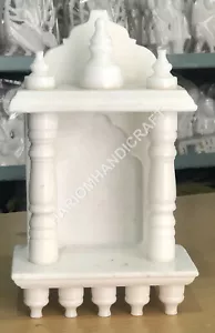 10"X6" Marble Italian White Temple Hand Carved Home Decor Religious Gifts E1466 - Foto 1 di 3