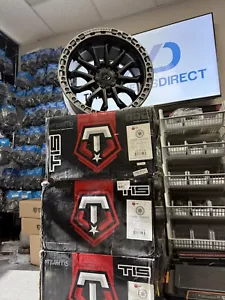 Set 4 17" TIS 556BA Satin Black Anthracite Bead Ring 17x9 Wheels 6x5.5 0mm Rims - Picture 1 of 10